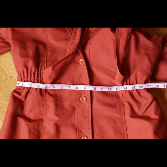 Vintage Trench Coat Contrast Lining - Picture 9 of 11